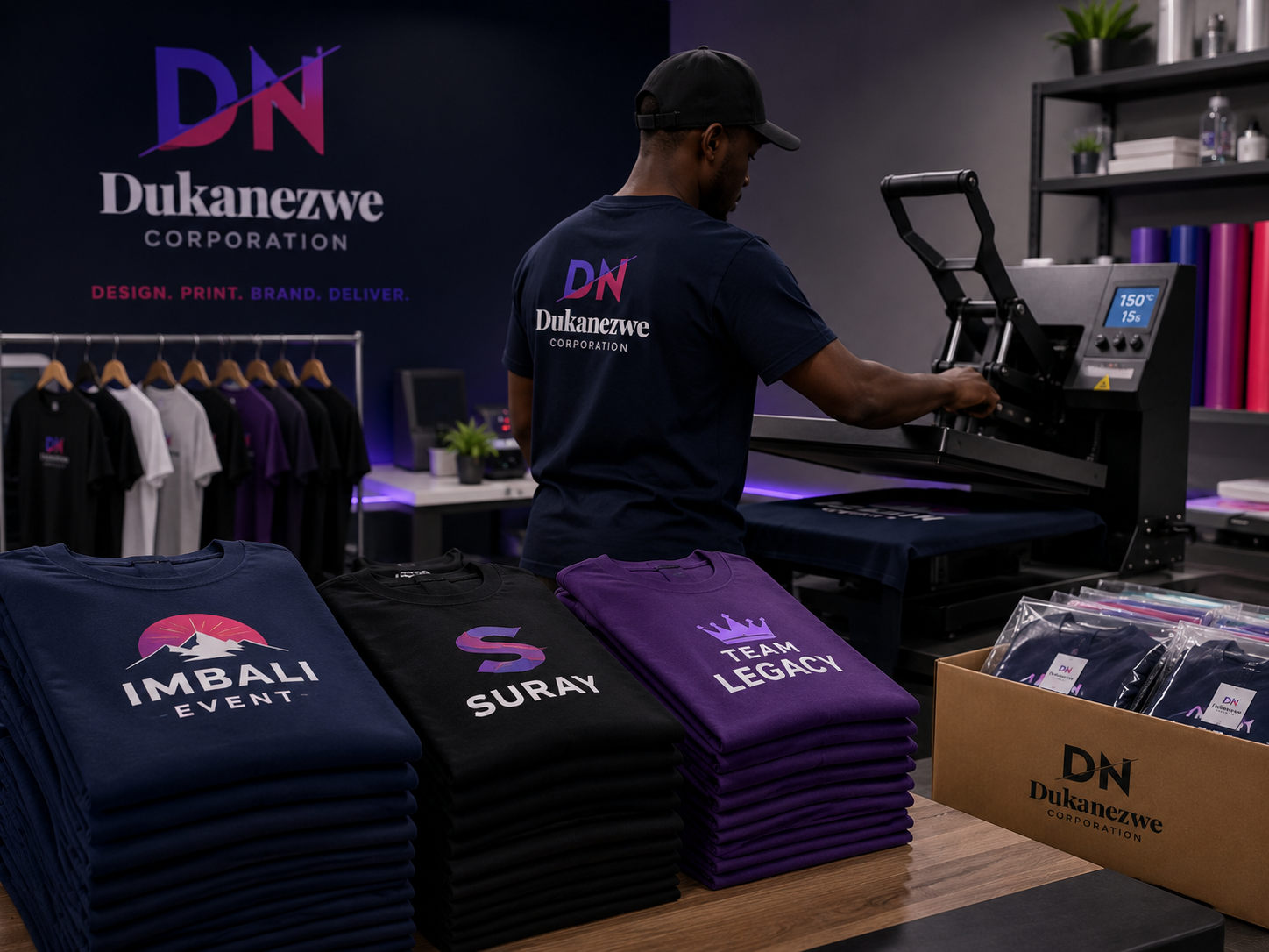 Bulk T-shirt printing order example