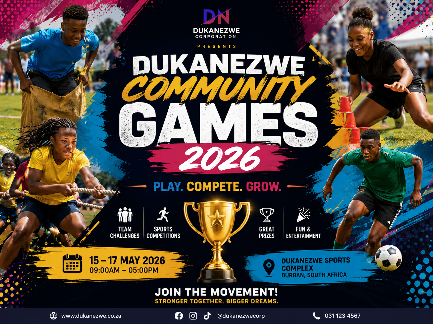 Event poster portfolio example